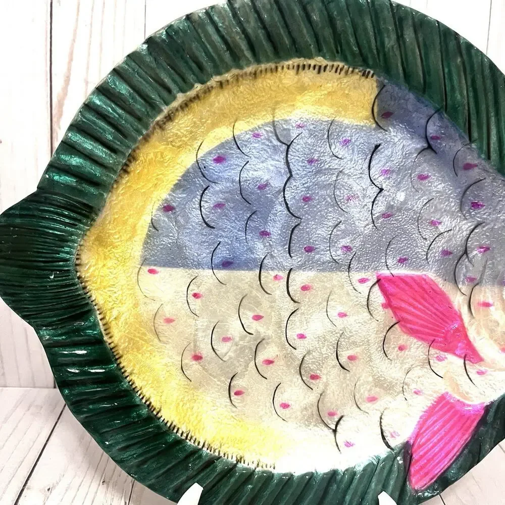 Studio Nova Philippines Island Fish Natural Kappa Shell Serveware Platter Dish